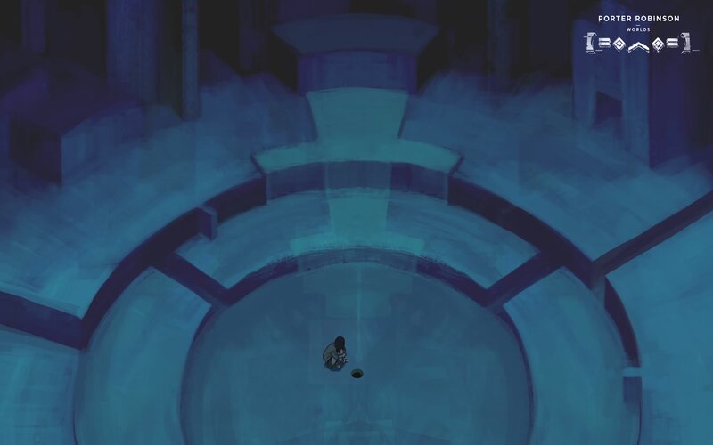Person in a Circular Chamber