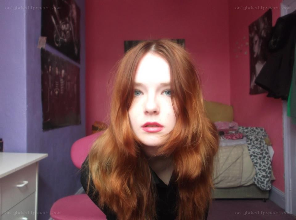 person in a colorful room
