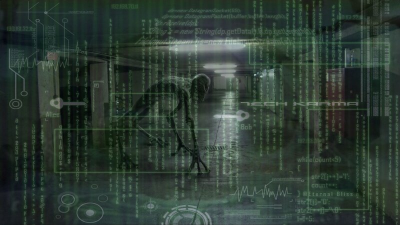 Person in a Dark Room