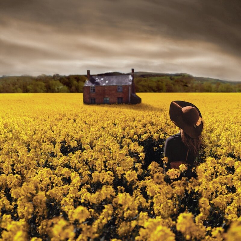 Person in a Field — Yellow