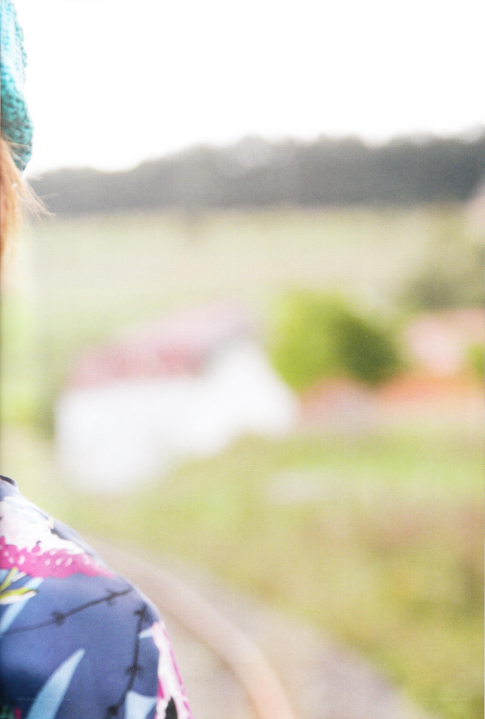 person in a field