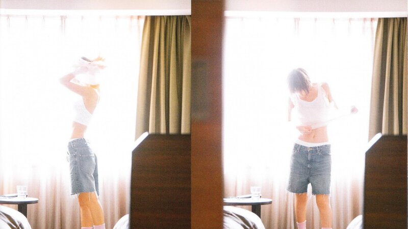 person in a hotel room