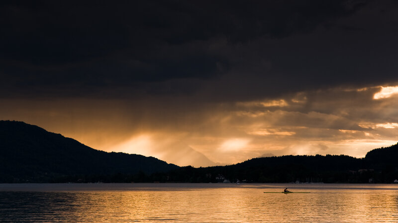 Person in a Kayak — Black