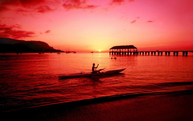 Person in a Kayak — Red
