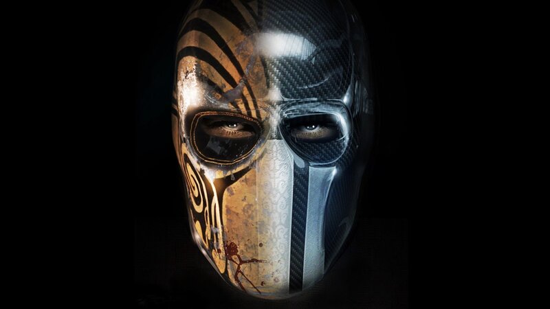 Person in a Mask — Black, Dramatic