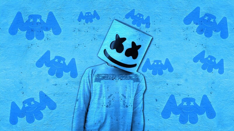 Person in a Mask — Blue