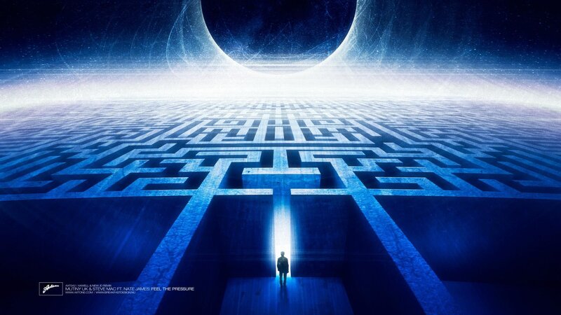 Person in a Maze — Blue