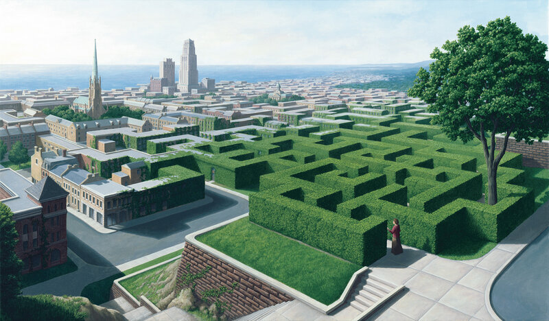 Person in a Maze — Green