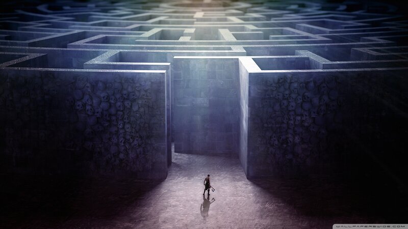 Person in a Maze — Purple