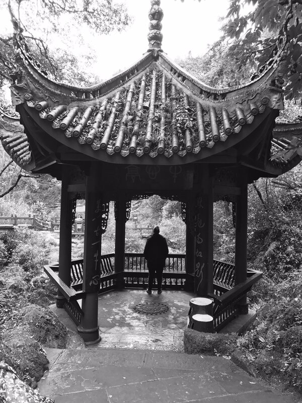 Person in a Pavilion