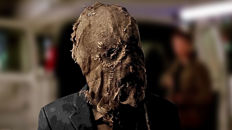 Person in a Scarecrow Mask