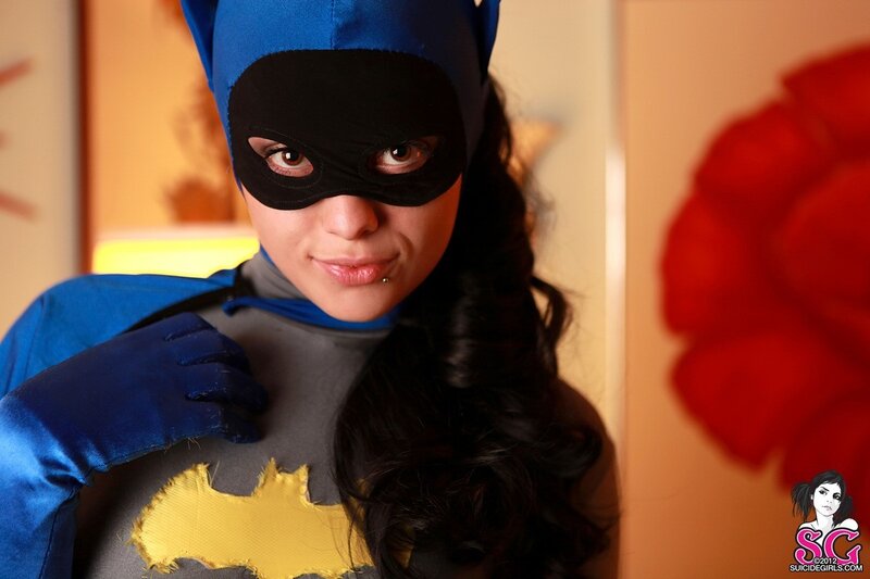 Person in Batgirl Costume — Blue
