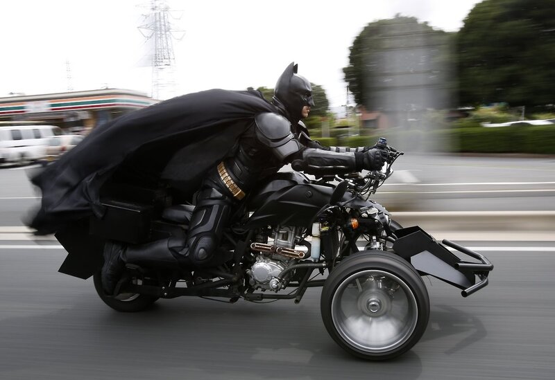 Person in Batman Costume — Black