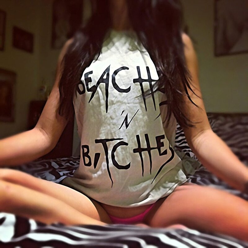 person in beach shirt