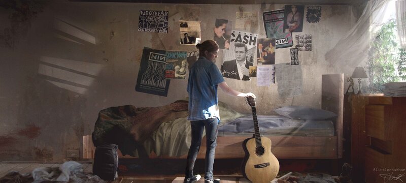 Person in Bedroom — Brown
