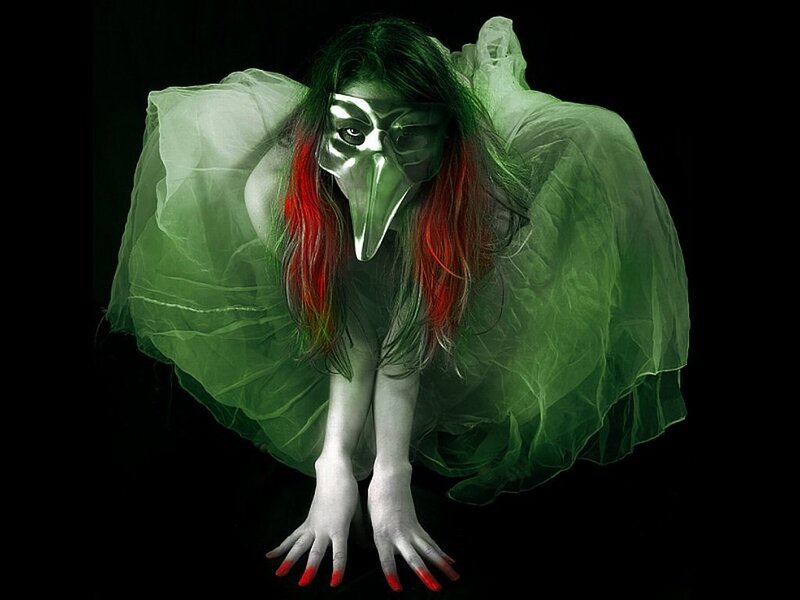 Person in Bird Mask
