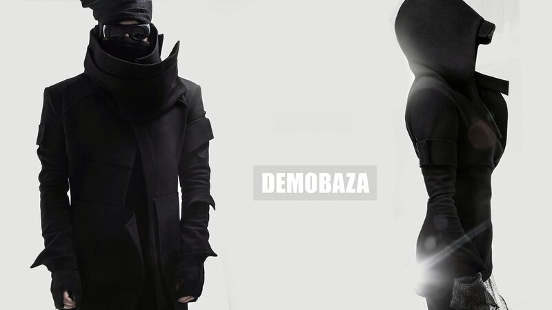 Person in Black Coat — Dramatic, Photograph, Hoodie