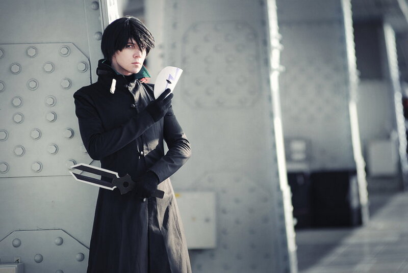 Person in Black Coat — Dramatic, Photograph