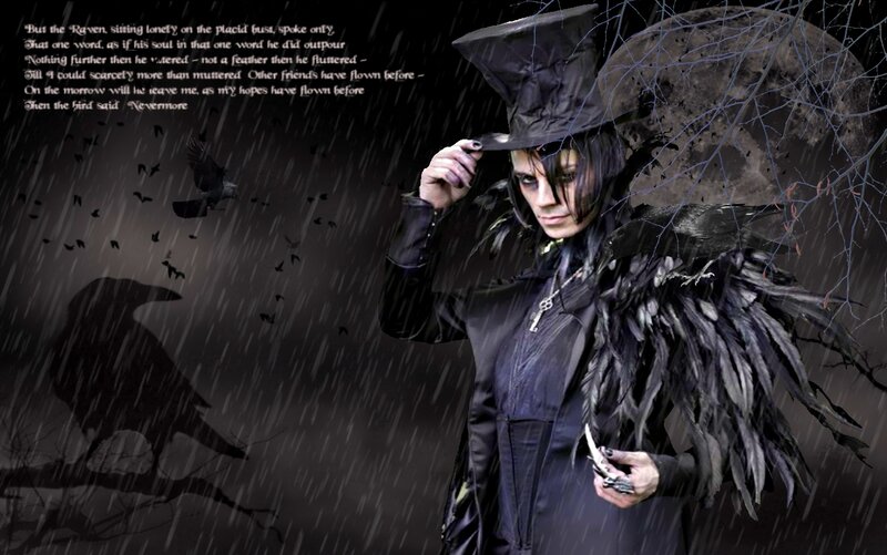 Person in Black Costume — Dramatic, Night, Digital Art