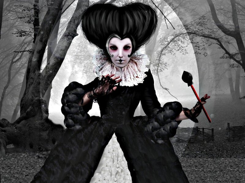 Person in Black Dress — Dark
