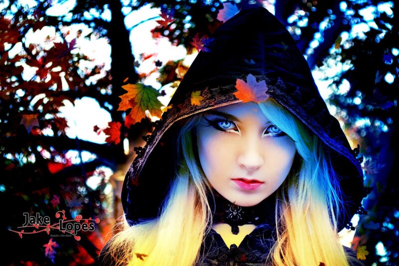 Person in Black Hood — Dramatic, Autumn