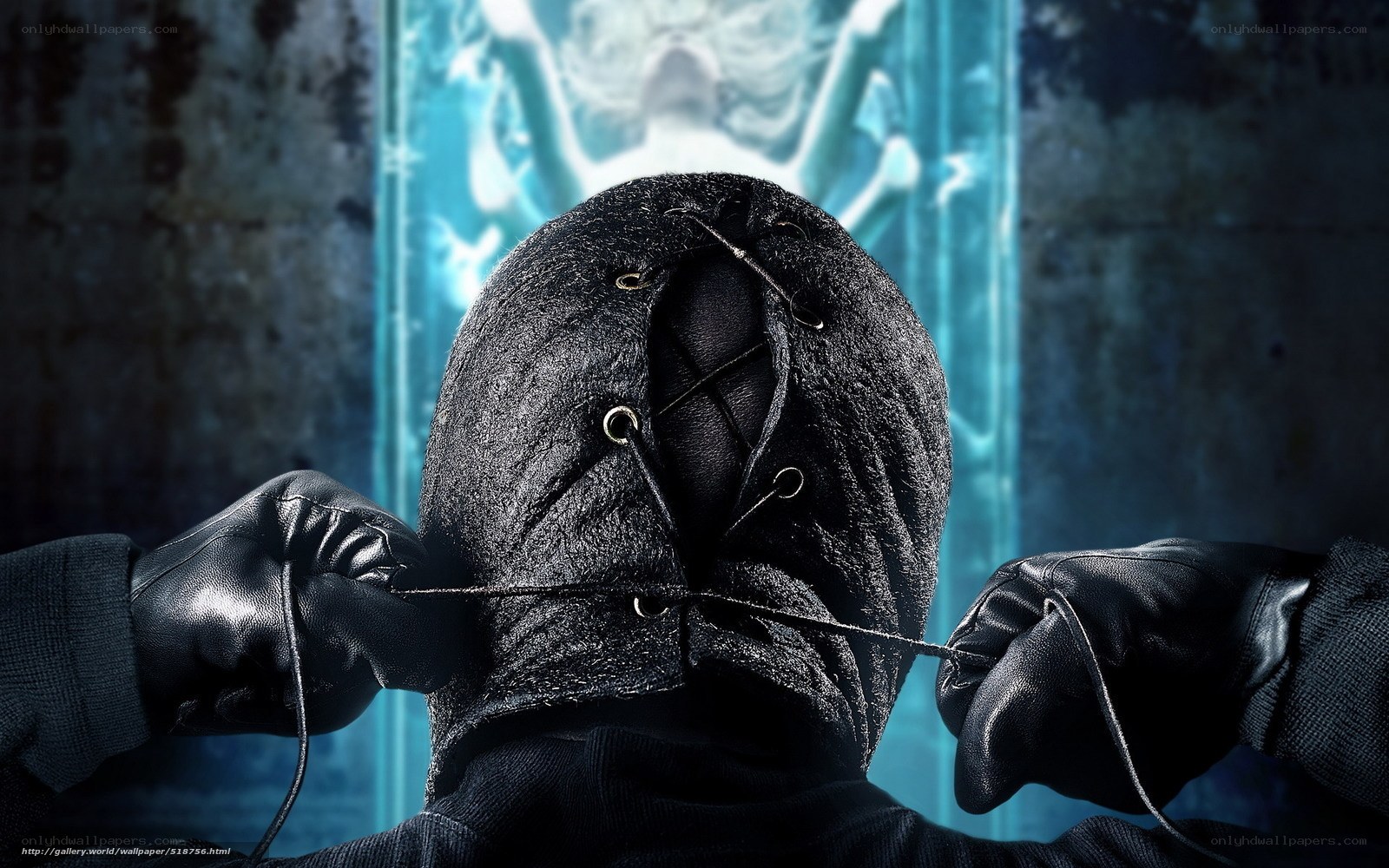 person in black hood