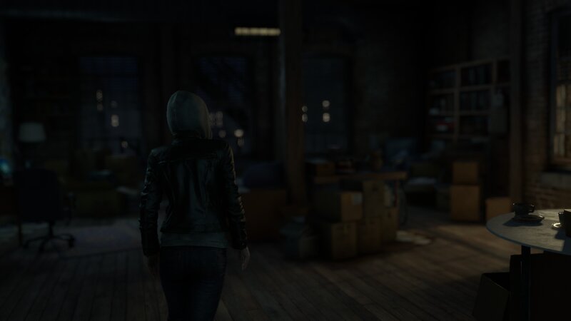 Person in Black Jacket — Dark