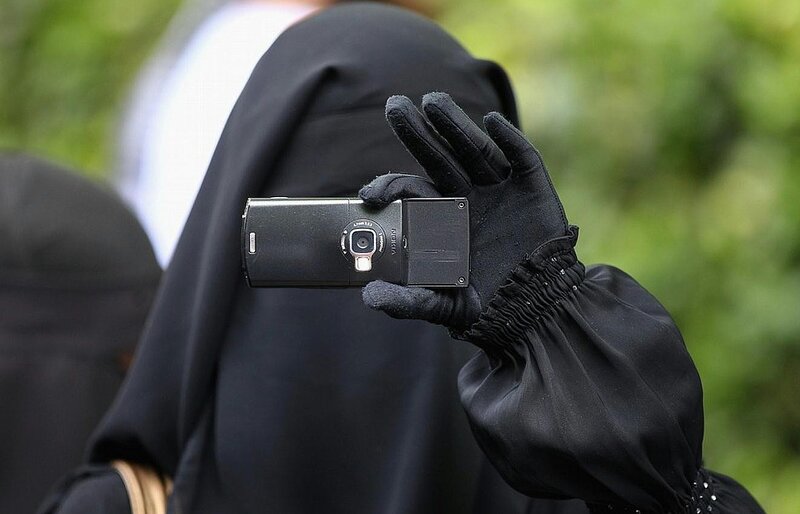 Person in Black Niqab