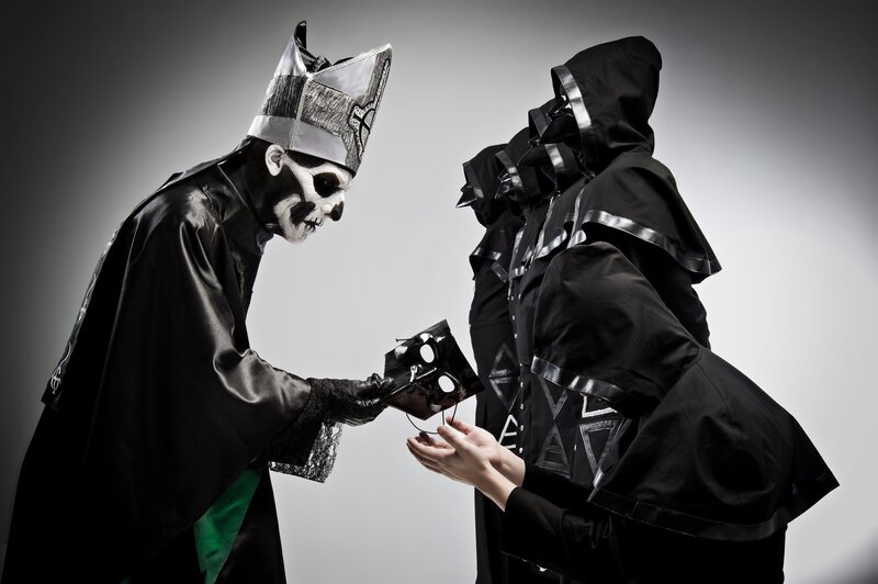 Person in Black Robe — Dramatic, Photograph