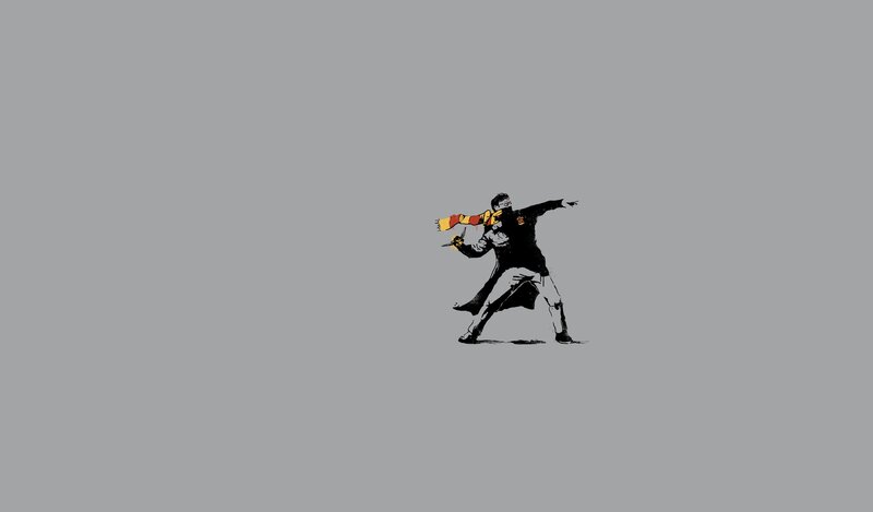 Person in Black Robe — Gray, Dynamic