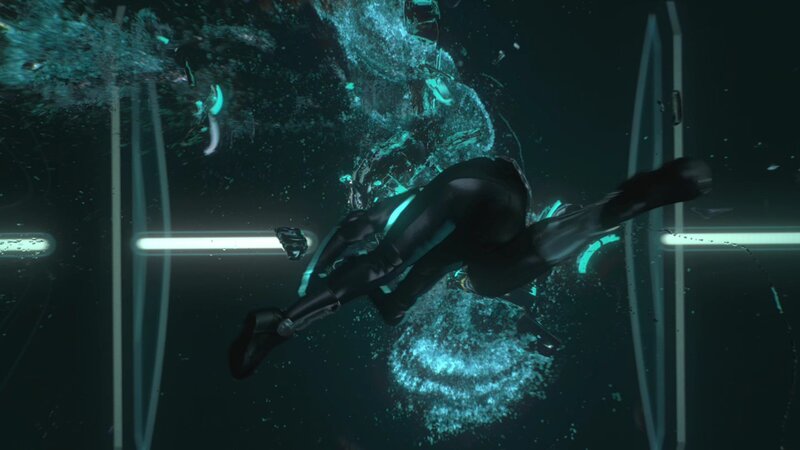 Person in Black Suit Underwater — Dramatic
