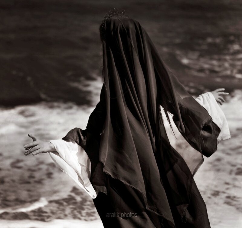 Person in Black Veil