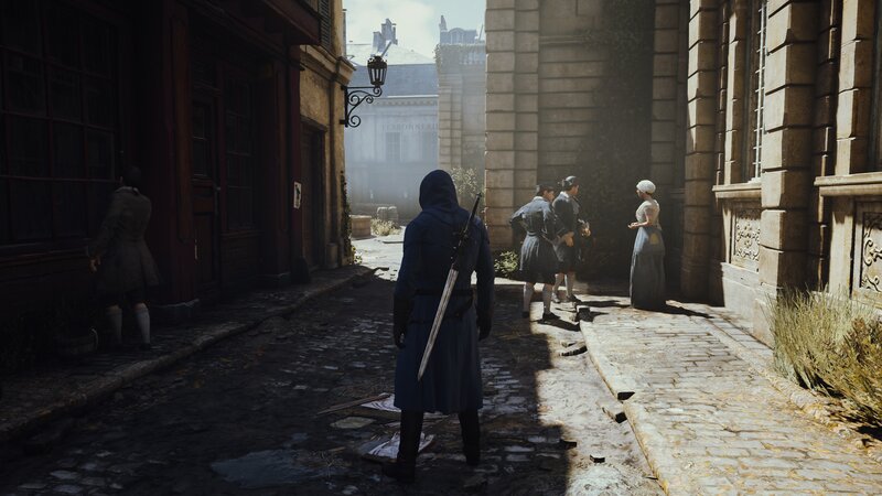 Person in Blue Cloak — Dramatic