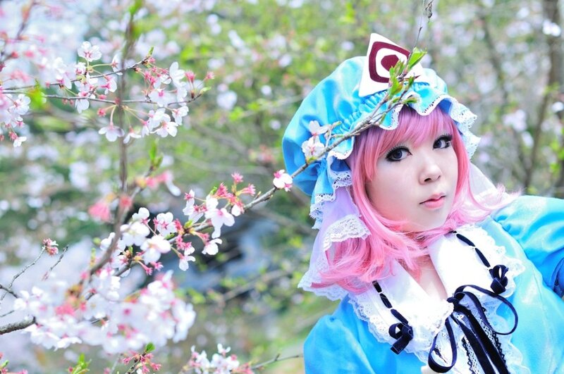 Person in Blue Costume — Serene