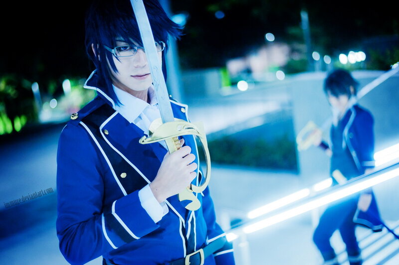 Person in Blue Uniform