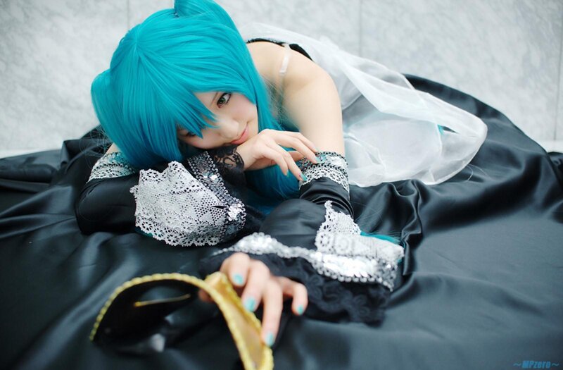 Person in Blue Wig