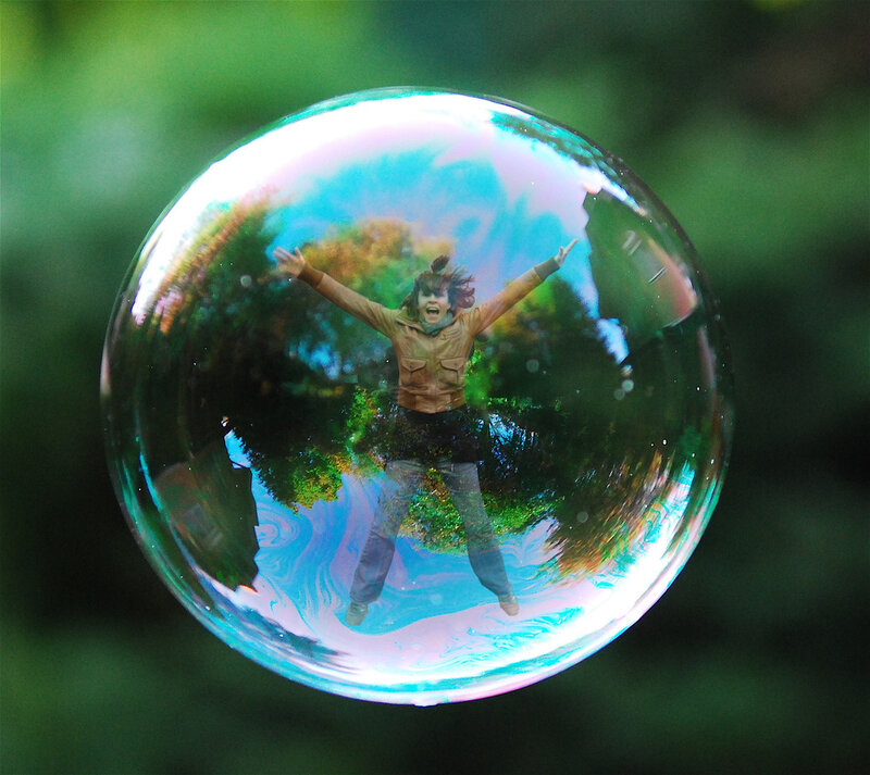 Person in Bubble