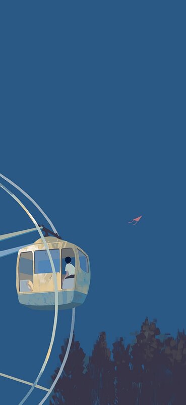 Person in Cable Car