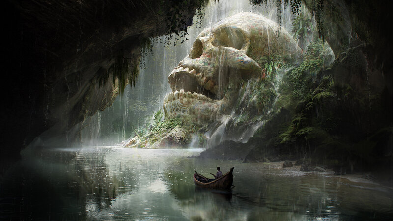 Person in Canoe — Green