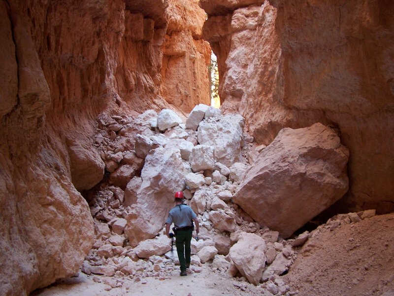 Person in Canyon
