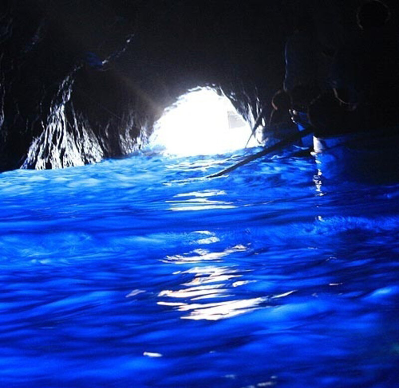 Person in Cave Boat