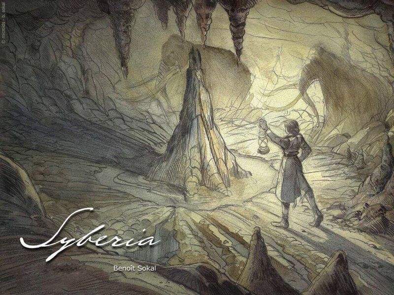 Person in Cave with Lantern