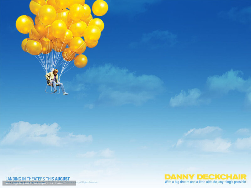 Person in Chair with Balloons