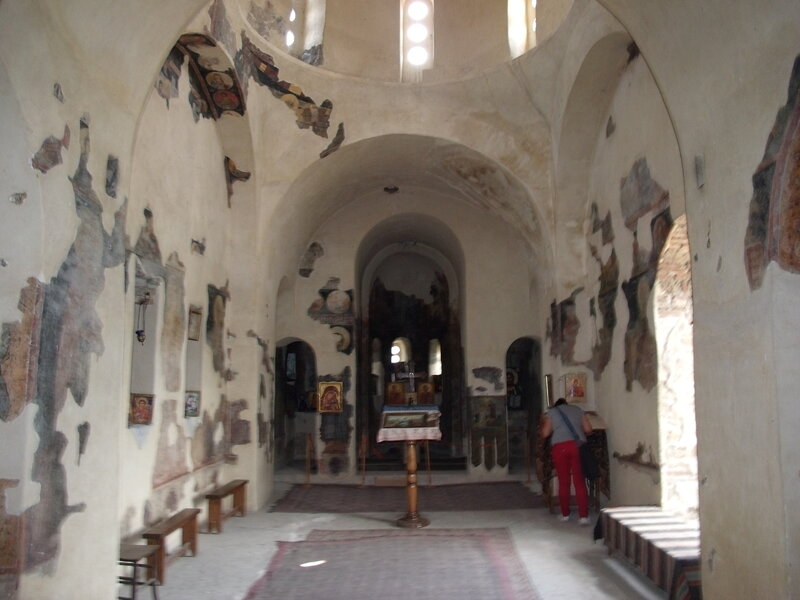 Person in Church Interior