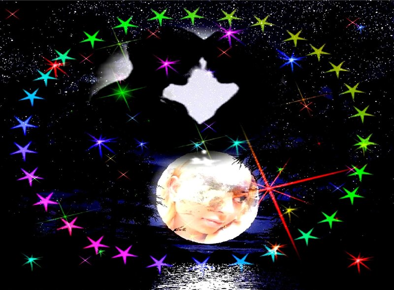 Person in Circular Frame