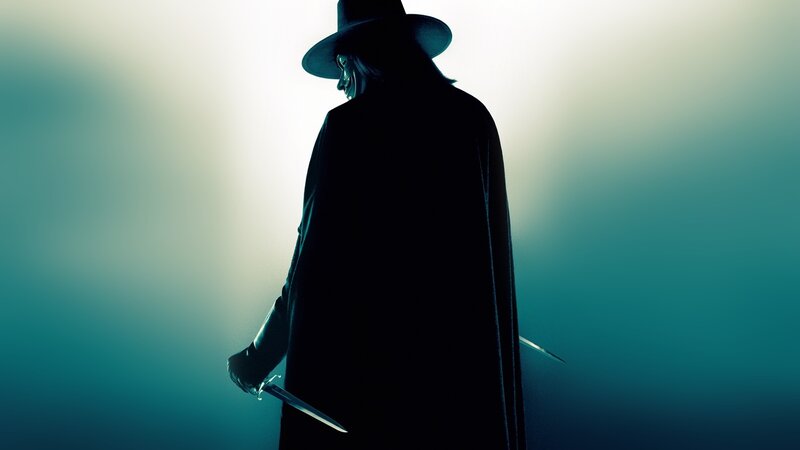 Person in Cloak and Hat — Black