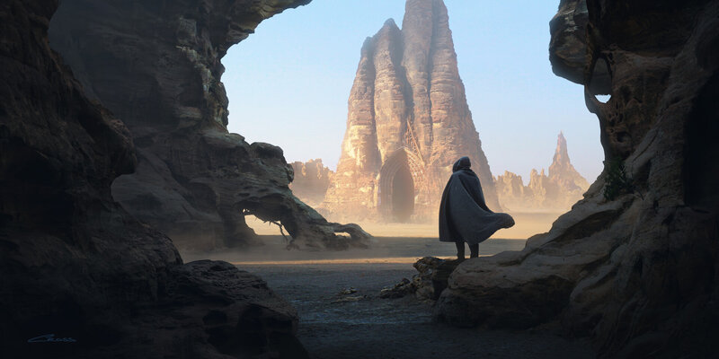 Person in Cloak — Gray