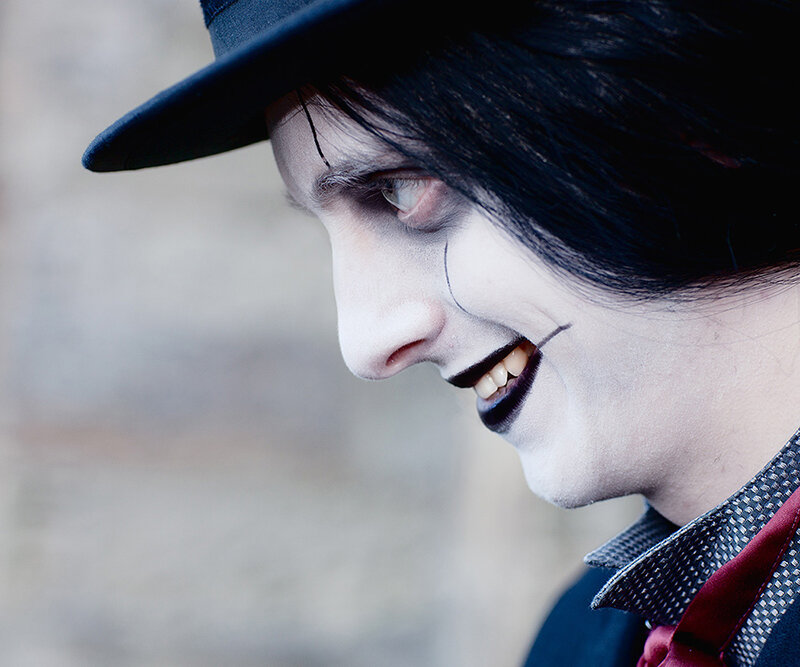 Person in Clown Makeup — Black