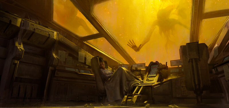 Person in Cockpit — Yellow