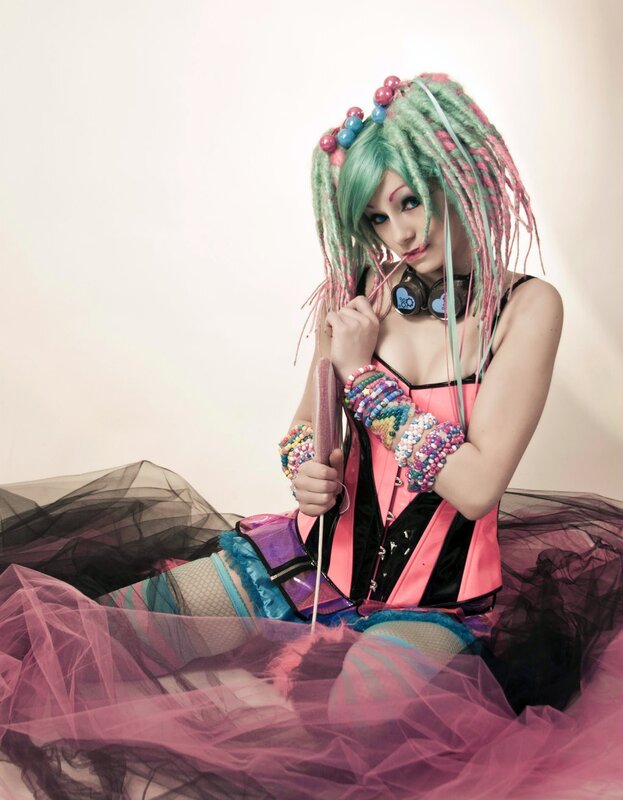 person in colorful costume